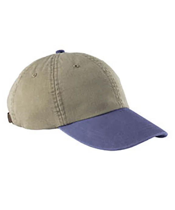 Eye-catching Personality AD969 - Adams Optimum Pigment-Dyed Cap | Khaki/Royal