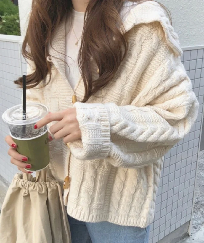 Fashionable And Versatile Loose v-neck sweater coat knitted cardigan coat  150