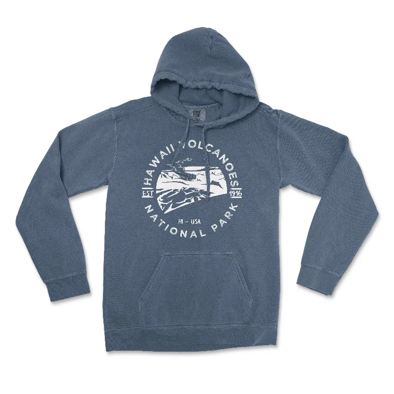 British Style Hawaii Volcanoes of National Park Comfort Colors Hoodie
