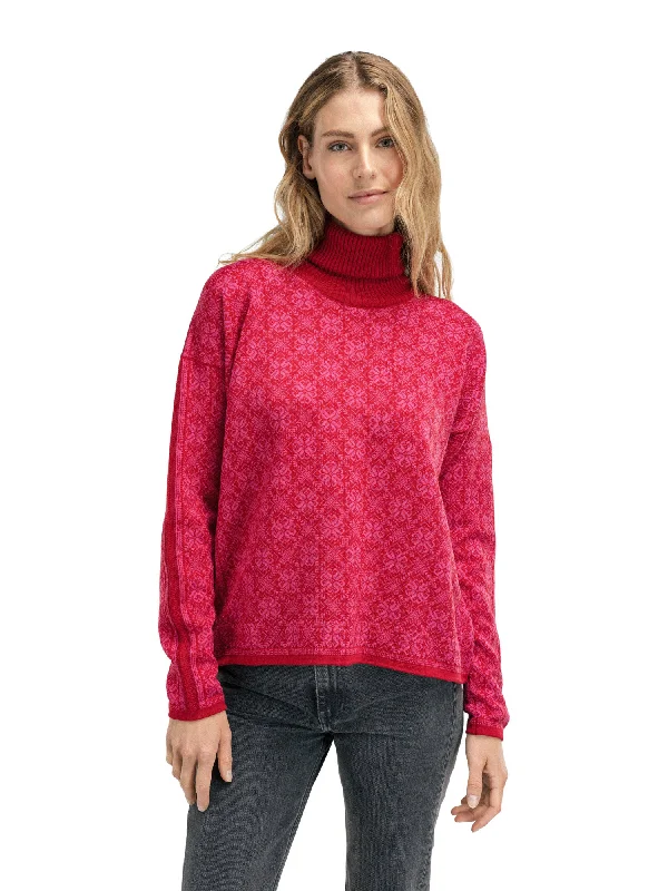 Fashion Touch Dale of Norway - Firda Women's Sweater - Raspberry