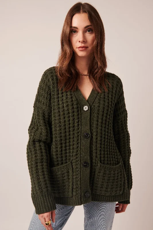Hip-hop Style Line the Label Frankie Cardigan