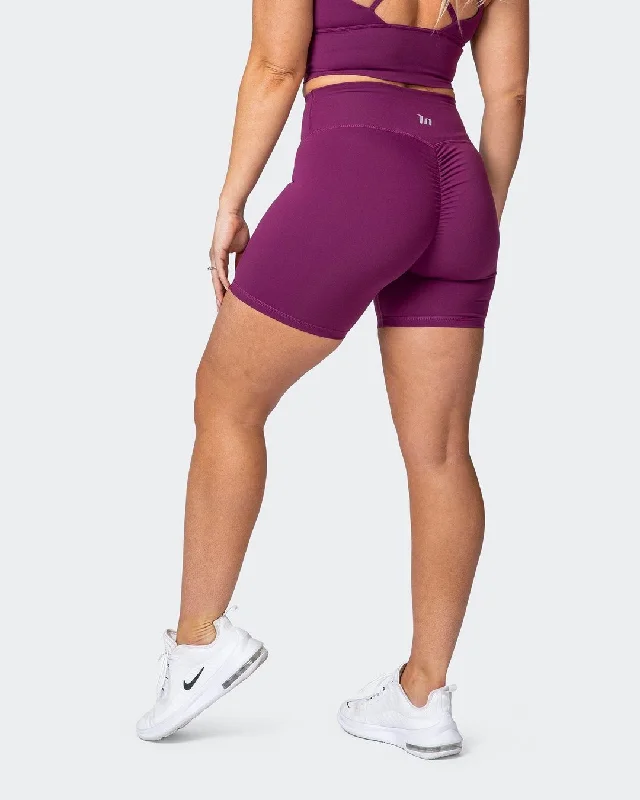 Advanced Customization Signature Scrunch Bike Shorts - Boysenberry