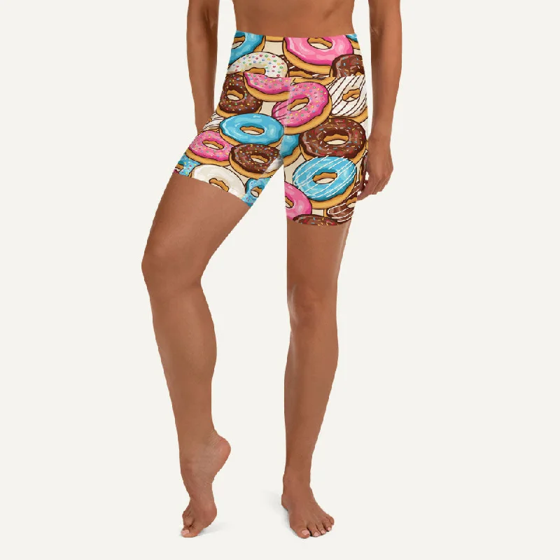 End Of The Year Donut Party High-Waisted Shorts