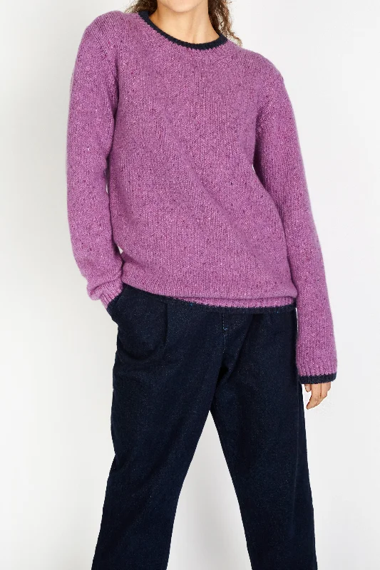 Stand-up collar design Irish - Slaney Crew Neck - Bubblegum