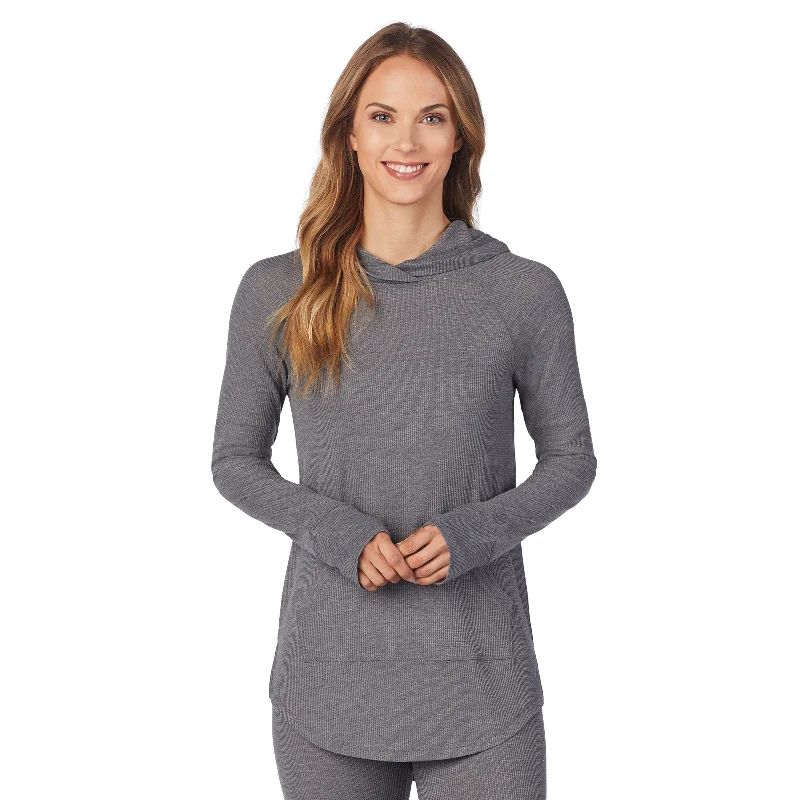 New Products Stretch Thermal Long Sleeve Hoodie Tunic