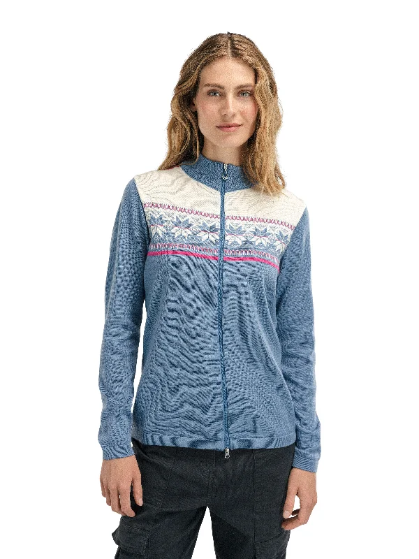Classic Dale of Norway - Liberg Women's Jacket - Blue Shadow/Off-White