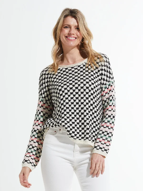Minimal Comfort Zaket & Plover Checked Sweater