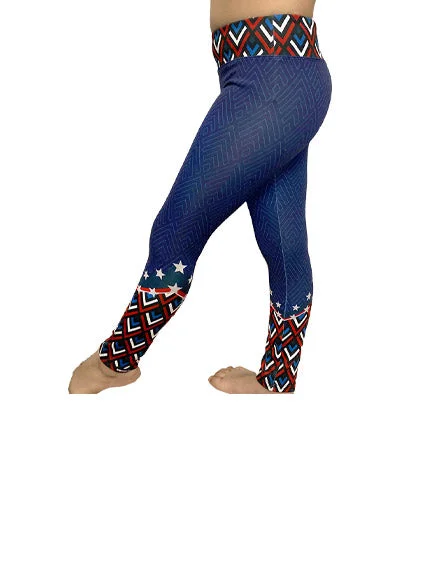 Warm Comfort Youth Chevron Freedom Leggings