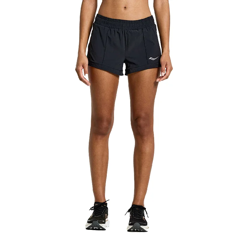 Youthful Style Womens Saucony Outpace 3 Inch Shorts