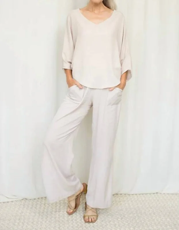 Wearable At Home Or Out Chill Pant In Oyster
