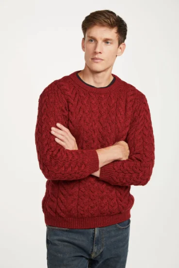 Stunning Fashion Aran - Unisex Crew Neck Sweater - Red