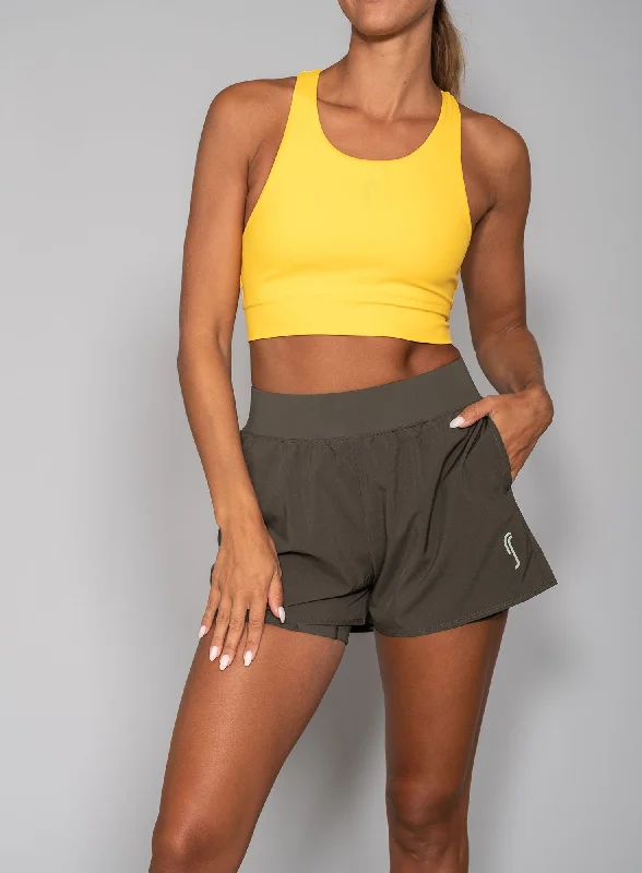 Cozy Dress Women's Performance Court Shorts - 2 in 1 with ball pockets