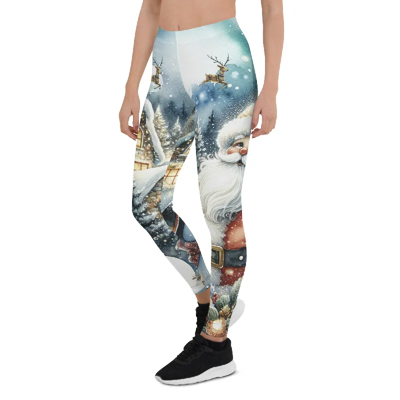 Fashion Design Santa's Cozy Cottage Leggings