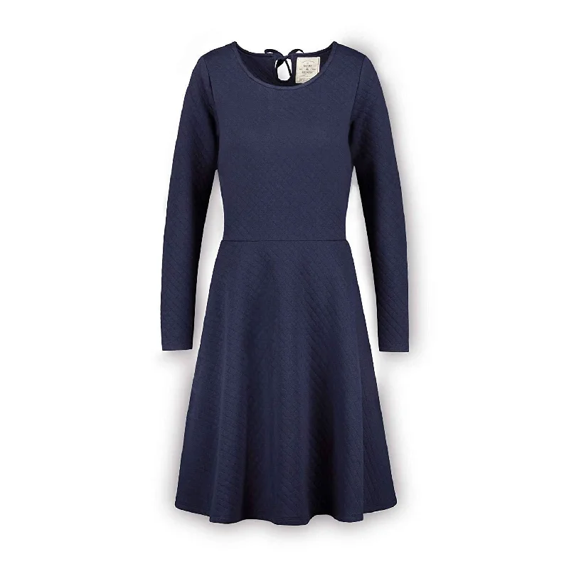 Playful Style Quilted Matelasse Dress