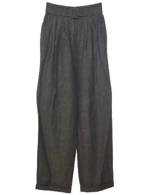 Comfy Pants Dark Green Trousers - W25 L30