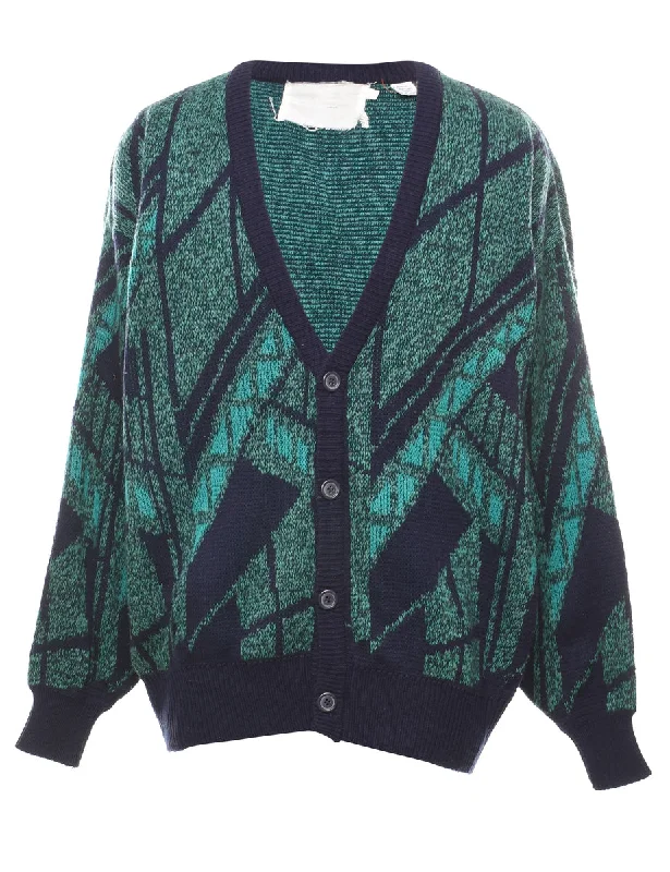 Cozy Vibes Dark Green Cardigan - L