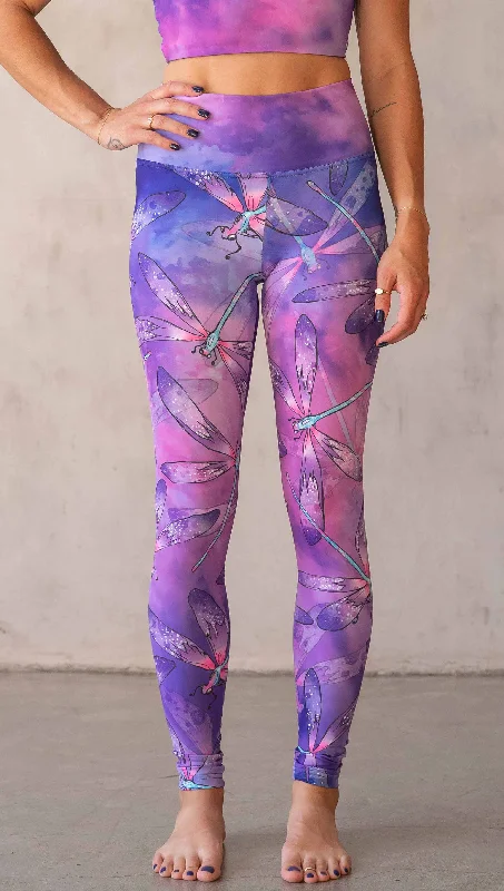 All-Day Comfort Dragonflies - Athleisure Leggings