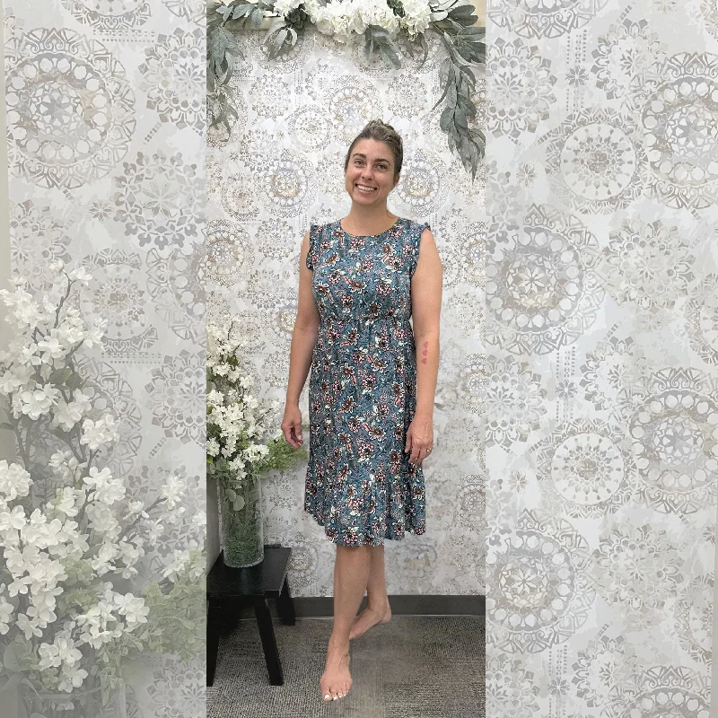 Versatile Items Pap 16563 Floral Midi Dress