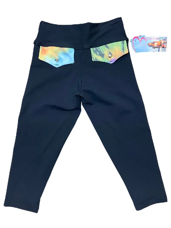 Exquisite Tailoring Bia Brazil Activewear Tie Dye Faux Pocket Capri SL326