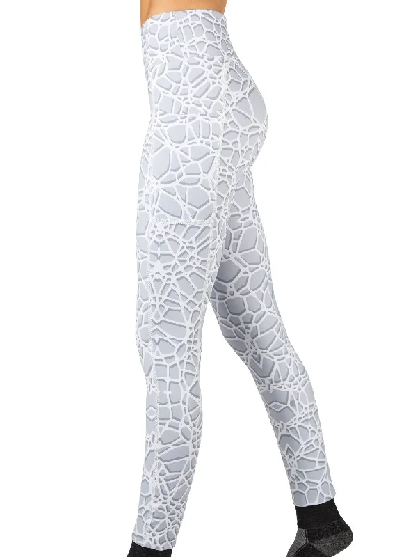 Trendy Casuals Crackle Wide Waistband Pocketed Leggings