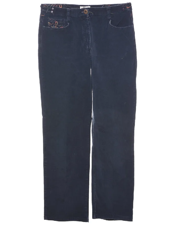 Youthful Street Fashion Corduroy Fabric Trousers - W29 L26