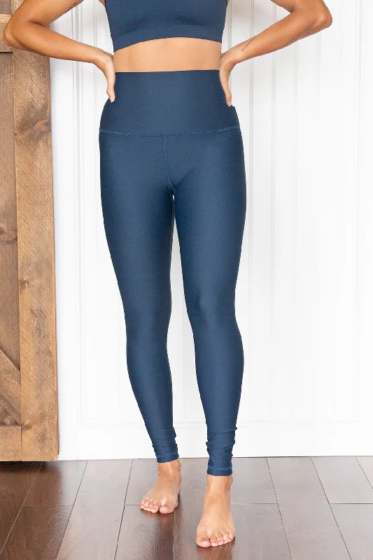 High-end Fabrics Deep Navy Blue ABL Ultra High-Rise Leggings
