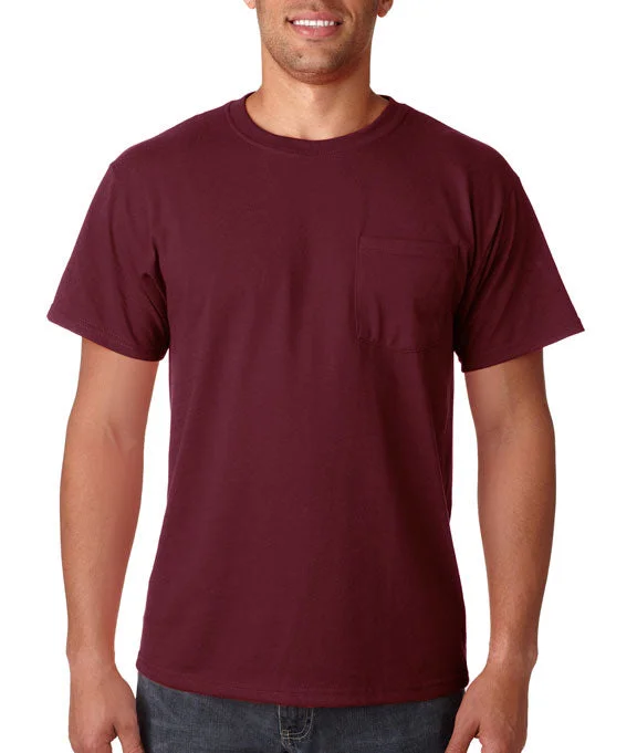 Advanced Customization 29MP - Jerzees Adult 5.6 oz. DRI-POWER® ACTIVE Pocket T-Shirt | Maroon