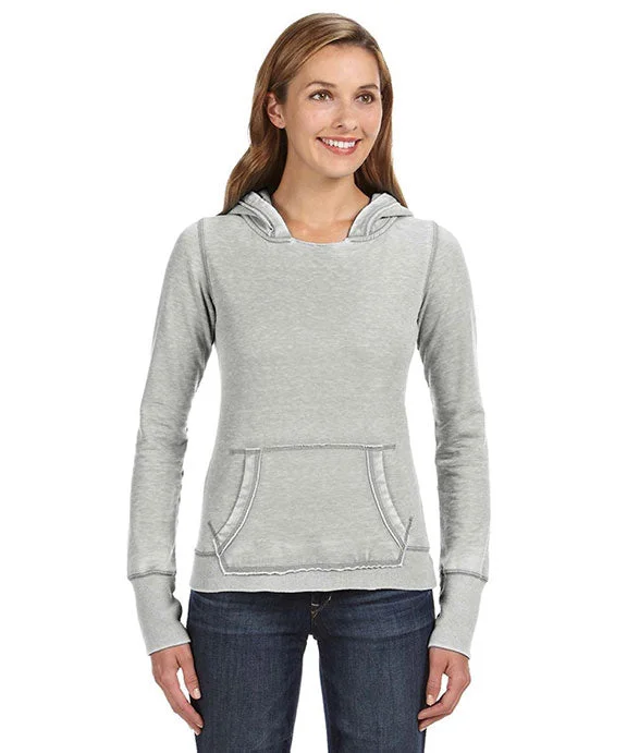 Free And Comfortable JA8912 - J America Ladies Zen Pullover Fleece Hooded Sweatshirt | Cement