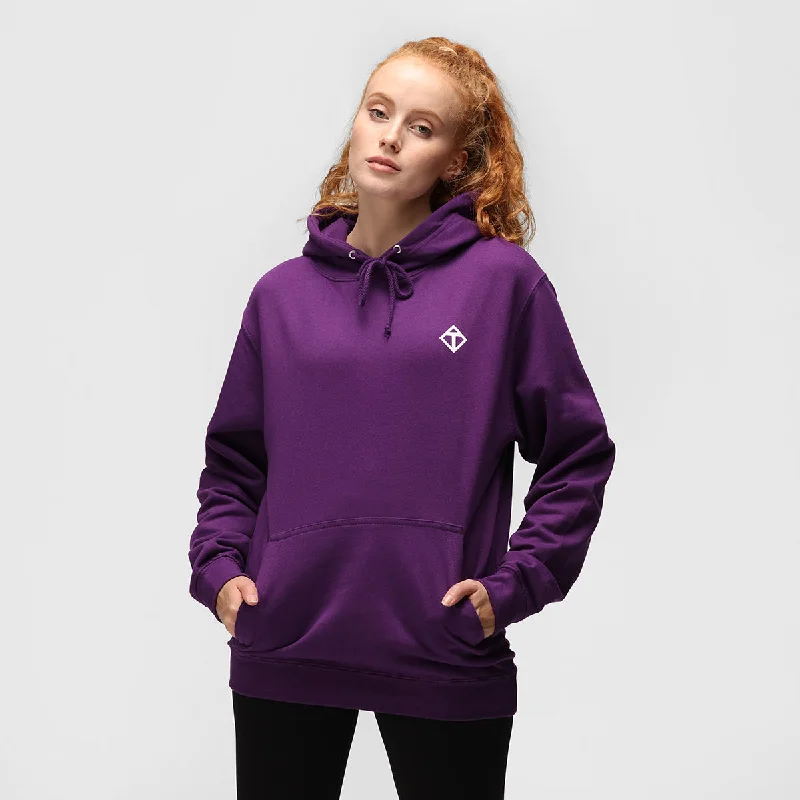 Designer Style Purple Diamond Hoodie