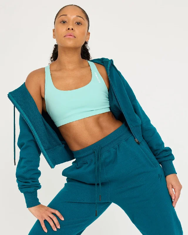 Bottom And Versatile Core Classic Cropped Zip Hoodie