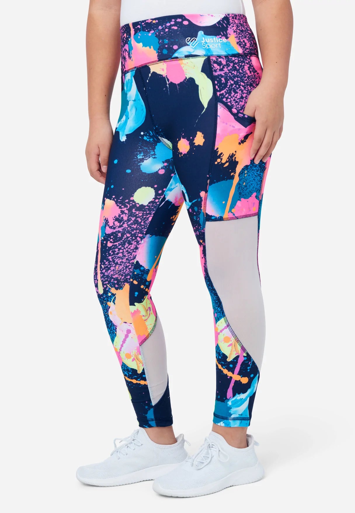 Free And Comfortable J Sport Mesh Detail Legging