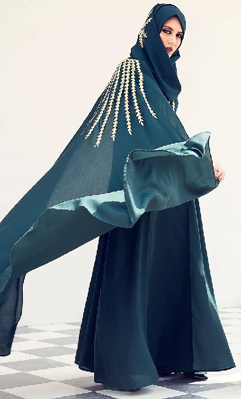 Dressing Tips Dramatic Lavish Embroiderd Abaya