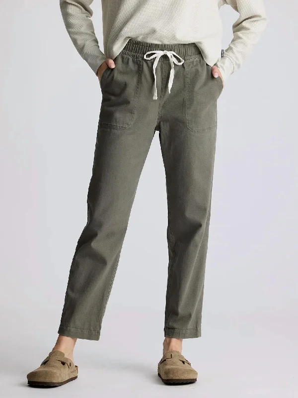 Comfortable Fashion Pacifica Twill Pant In Smokey Olive
