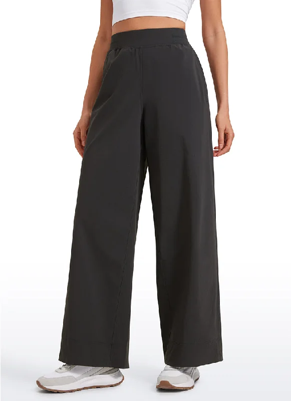 Sports And Leisure Stretch Wide Leg Casual Pants 30"