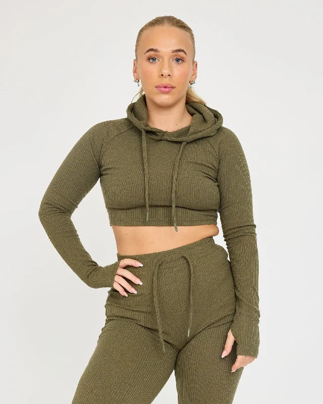 Beautiful Romance Lounge Cropped Hoodie