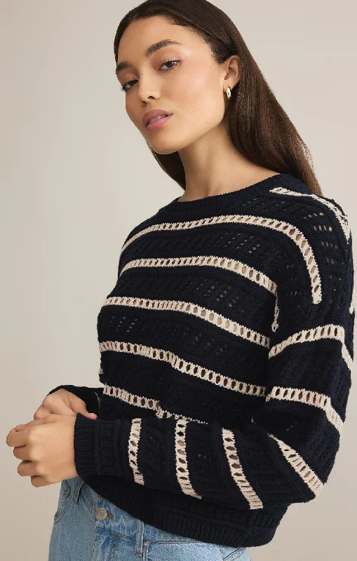 High-end Sense Estero Stripe Sweater