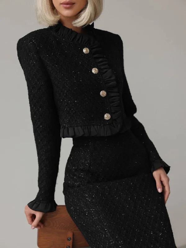 Modernism Timeless Elegance Sequin Tweed Set