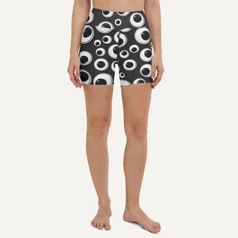 Refreshing Design Googly Eyes High-Waisted Shorts