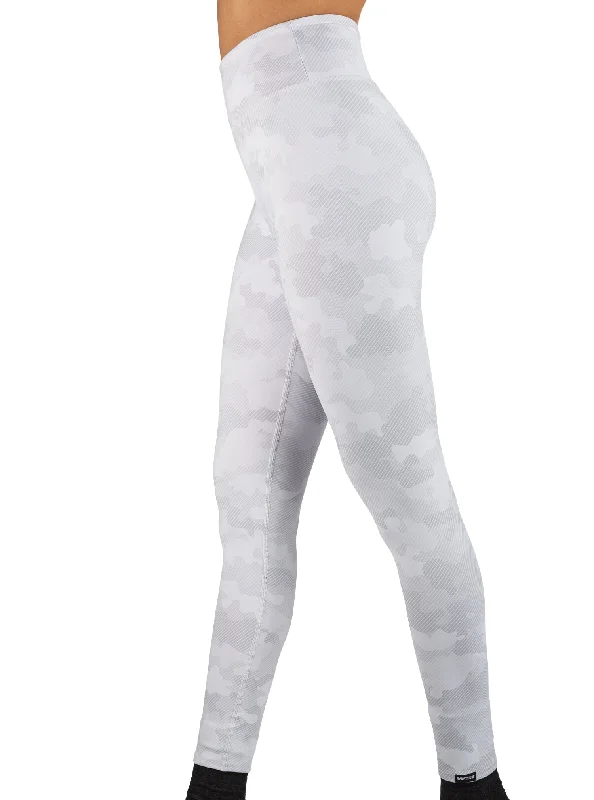 Relaxed Fit White Out Camo Wide Waistband Legging