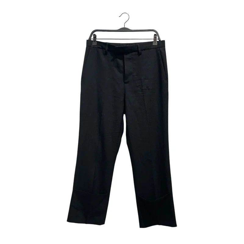 Fashionable sports RAF SIMONS/Cropped Pants/46/Wool/BLK/Slim Cuff Pants 191-336