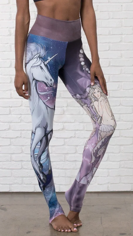 Retro Style Fantasy MASHUP - Athleisure Leggings - CUSTOM ORDER