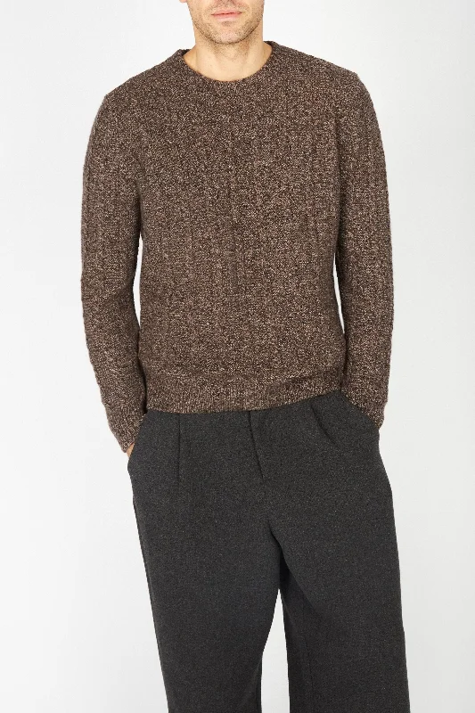 Moisture wicking Irish - Sudbury Crew Neck Sweater - Shadow