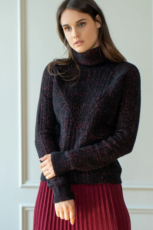 Weekend Wear Turtleneck Sweater with raglan sleeves