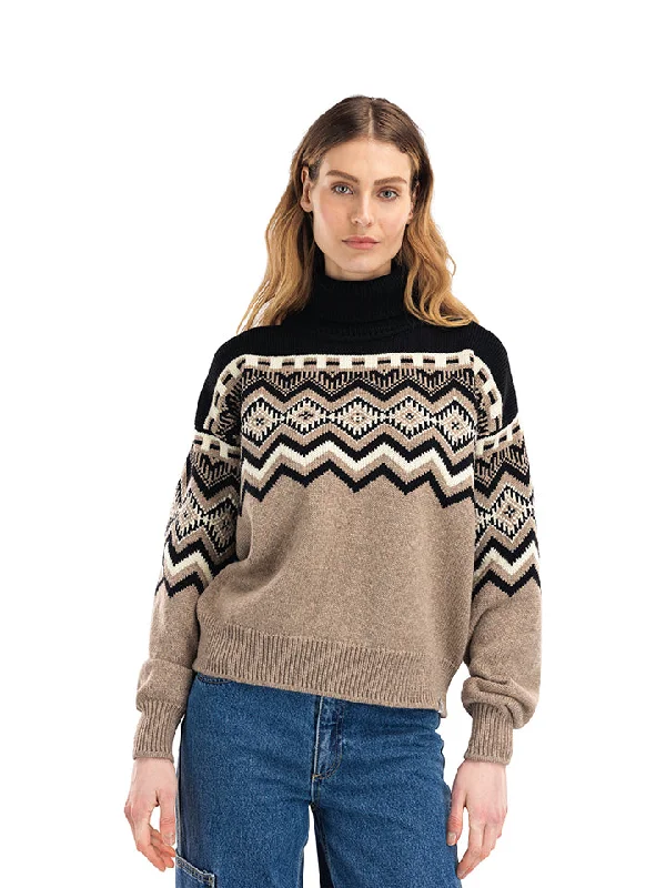 Soft And Comfortable Dale of Norway - Randaberg Women's Sweater - Brown