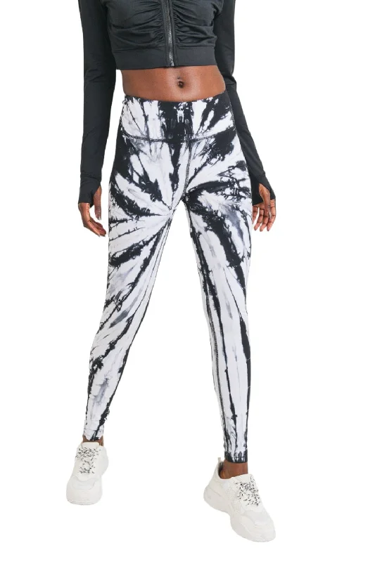 Casual Chic Mono B Tie-Dye Full Length High-Waist Leggings APH3053