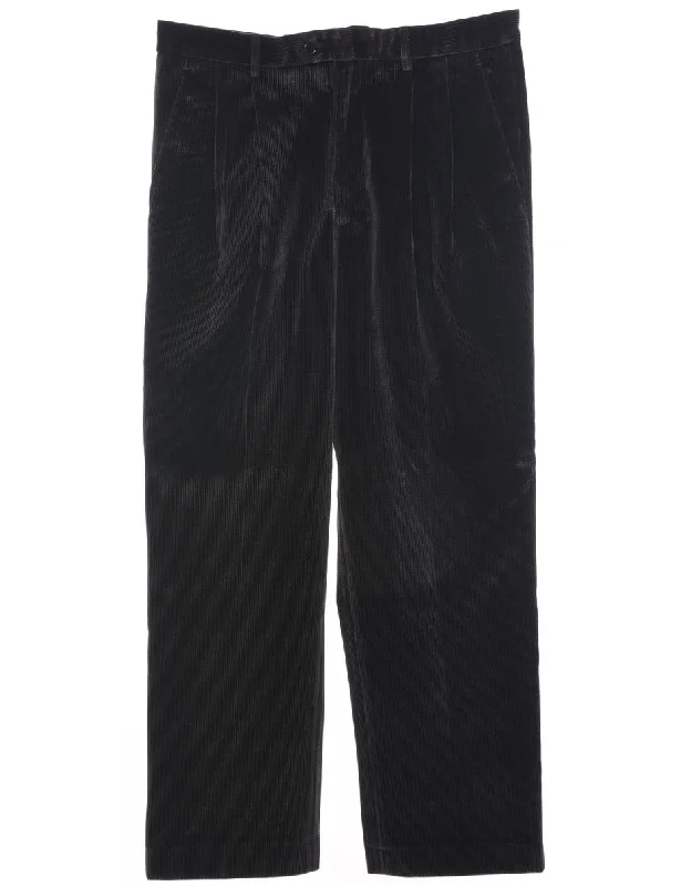 Youthful Vitality Corduroy Striped Pattern Trousers - W34 L28