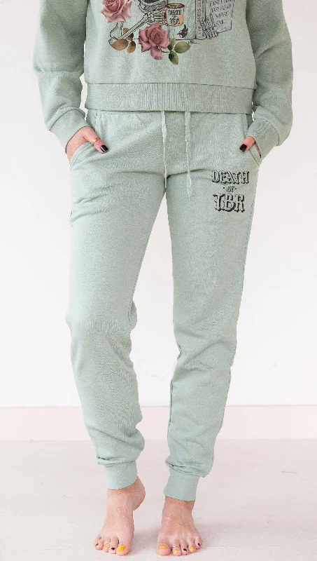 Retro Prints Death By TBR - Comfy Joggers