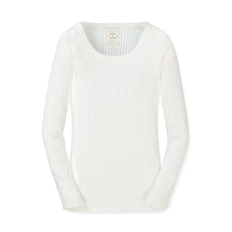 Minimalism Rib Knit Sweater Top