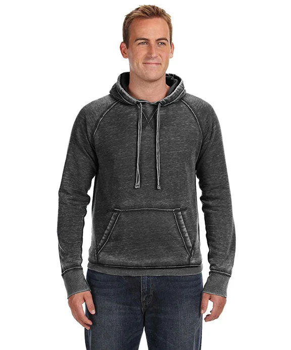 Classic Choice JA8915 - J America Adult Vintage Zen Fleece Pullover Hooded Sweatshirt | Twisted Black