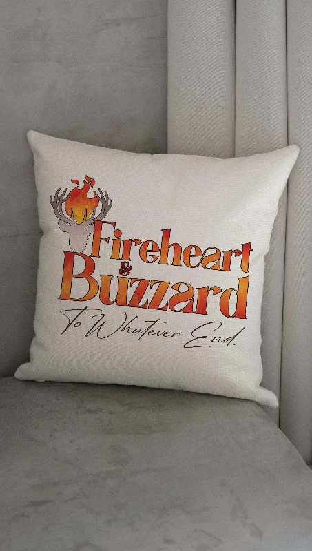 Retro Design Fireheart - Officially Licensed Throne of Glass Decorative Throw Pillow